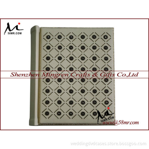 2013 Latest Professional Luxury Customized PU Leather Self Moun Photo Album for Wedding